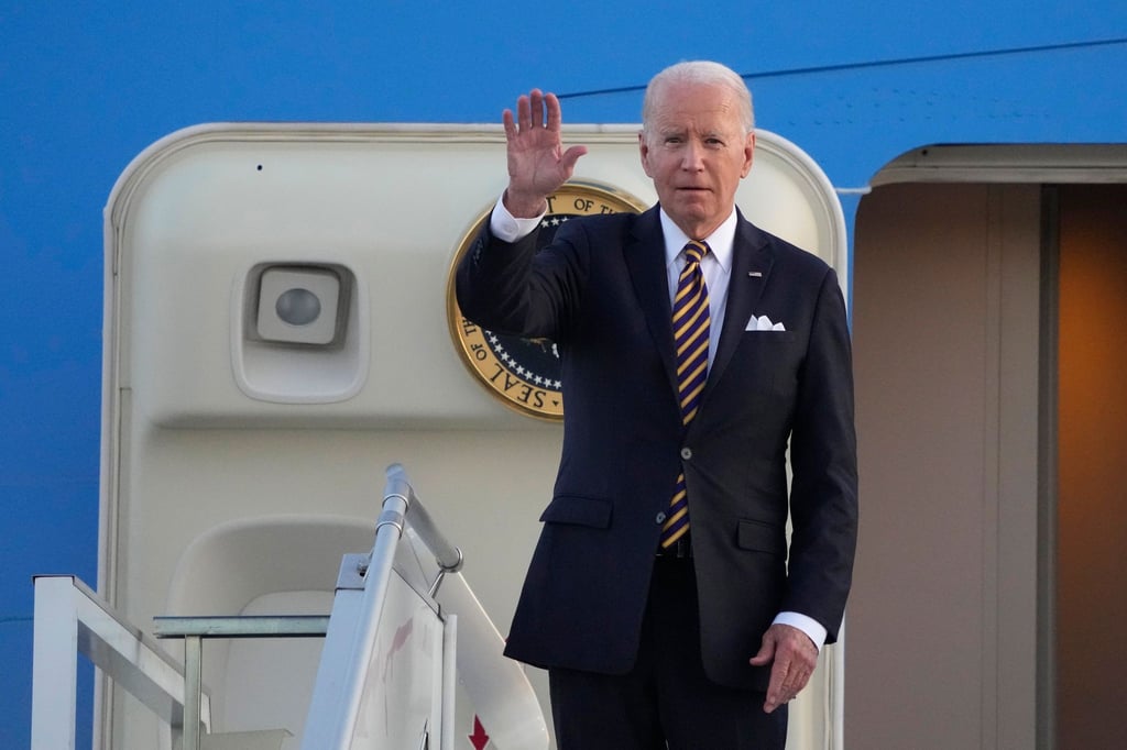 US-Präsident Joe Biden bei seiner Ankunft in Helsinki.