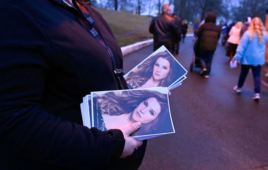 Trauerfeier für Lisa Marie Presley im Januar 2023. Die Tochter von Elvis Presley wurde nur 54 Jahre alt.