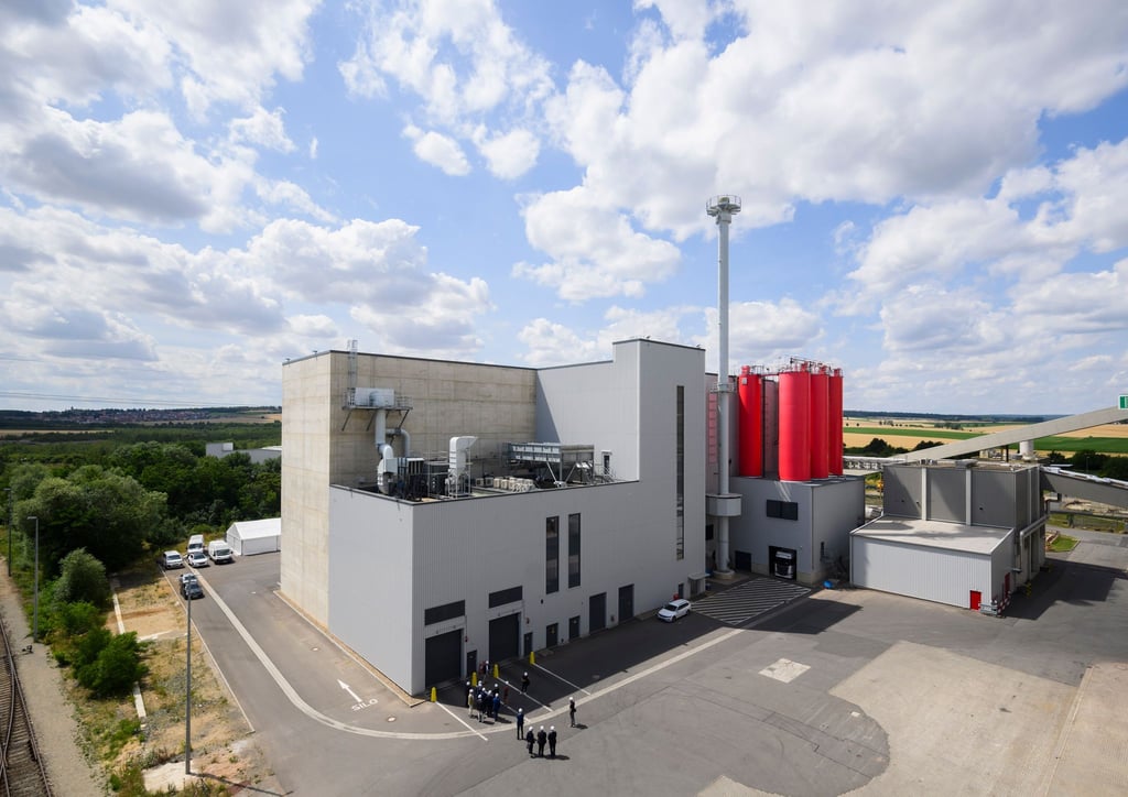 Die neu eröffnete Klärschlamm-Verbrennungsanlage in Helmstedt.