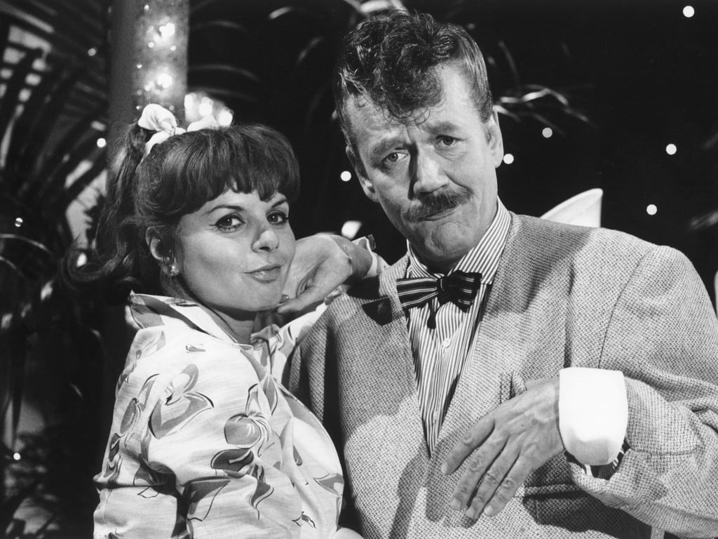 Das Moderatorenpaar Alida Gundlach und Carlo von Tiedemann feierten 1987 das 30-jährige Bestehen der NDR-„Schaubude“.