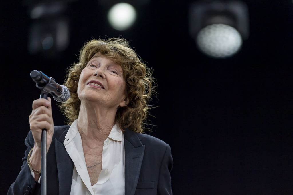 Jane Birkin bei einem Auftritt in der Schweiz (2019).