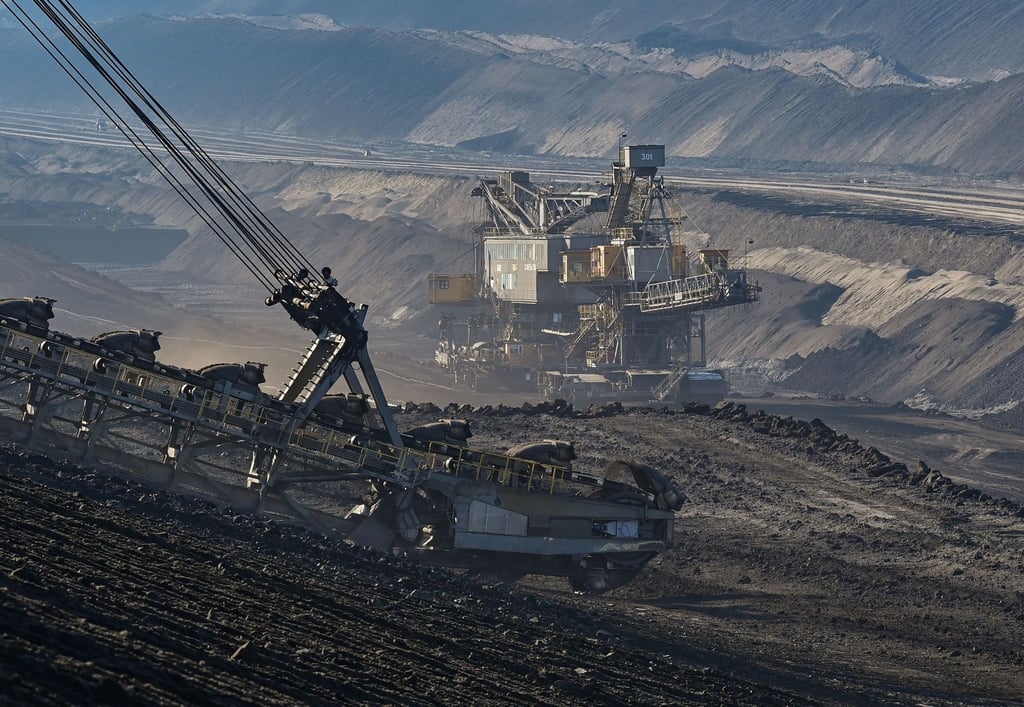 Der Braunkohletagebau Welzow-Süd der Lausitz Energie Bergbau AG (LEAG).
