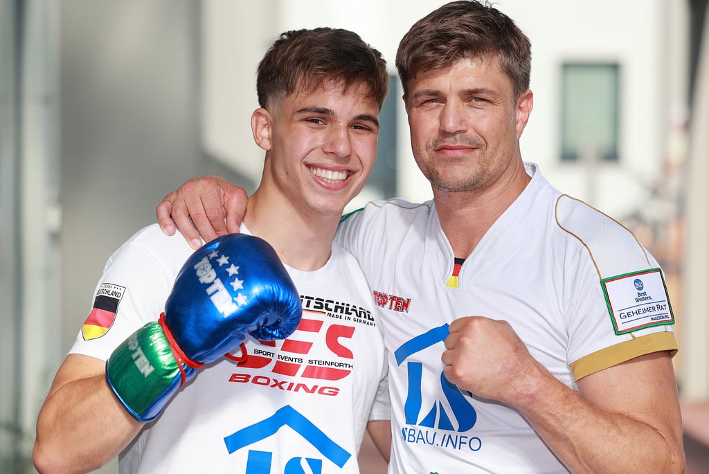 SES-Weltergewichtler Marlon Dzemski konnte in seinem siebten Profikampf nicht nur seinen Vater und Trainer Dirk überzeugen.