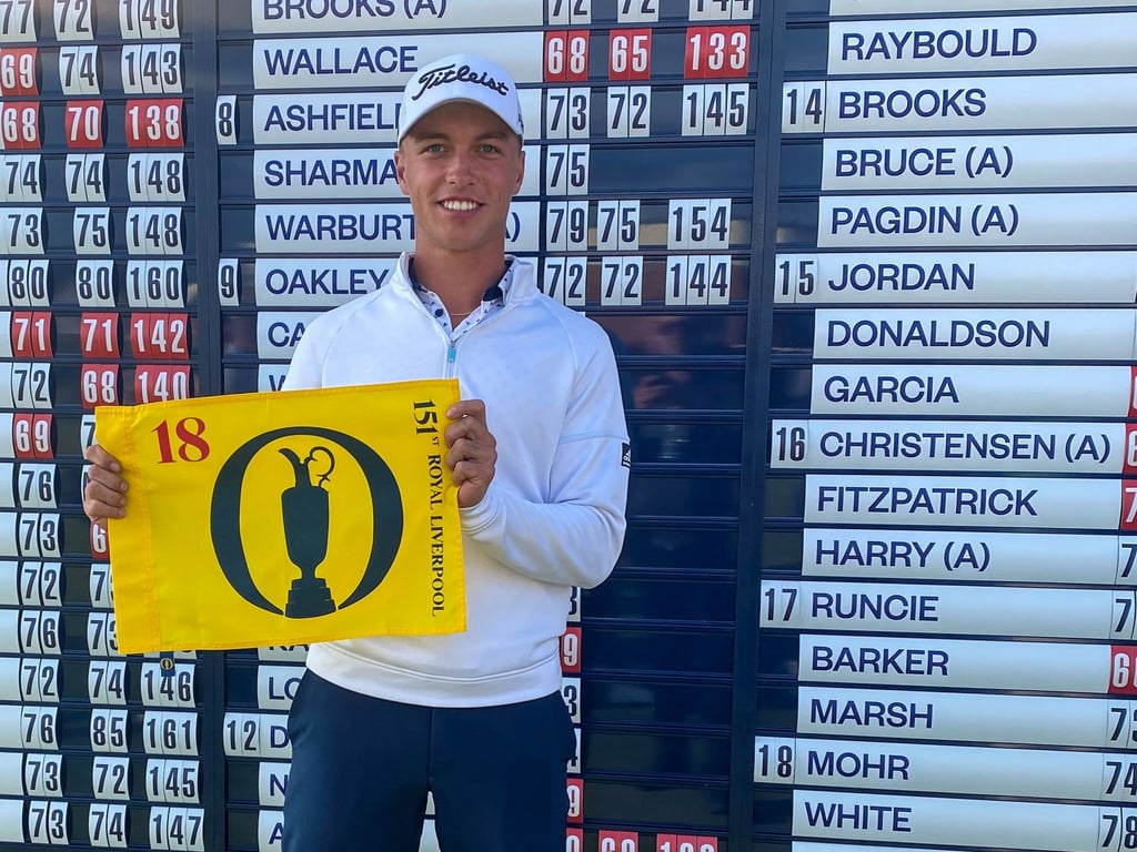Golfer Tiger Christensen vom Hamburger Golf Club.
