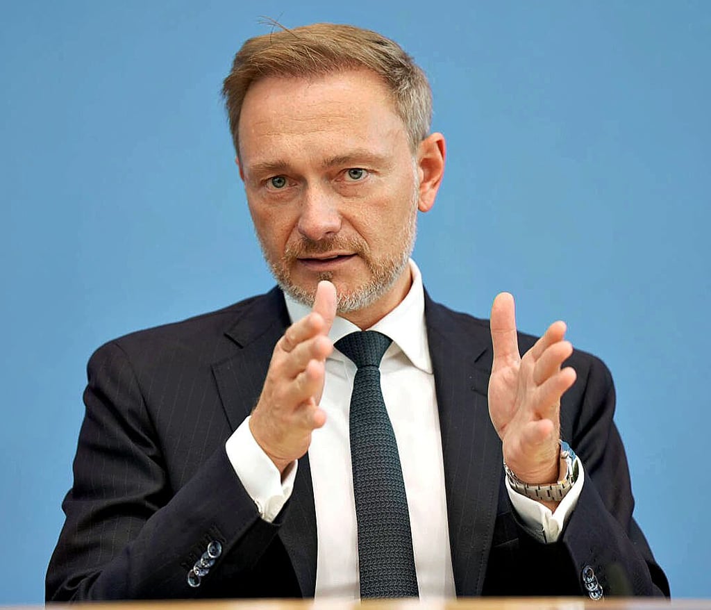 Bundesfinanzminister Christian Lindner (FDP) erläutert am 5. Juli dieses Jahres in Berlin seinen Finanzplan bis zum Jahr 2027.