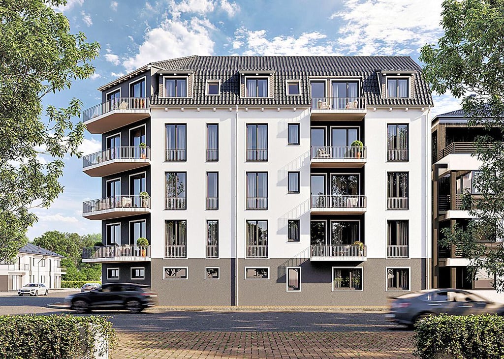 So soll das Mehrfamilienhaus einmal aussehen.