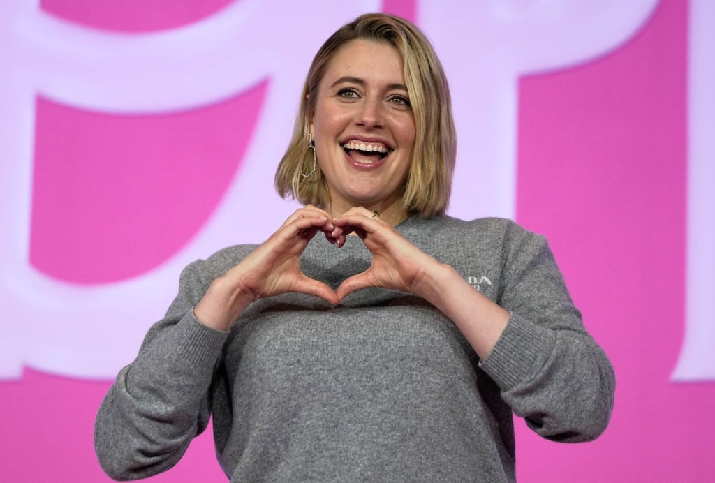Greta Gerwig stellt „Barbie“ im südkoreanischen Seoul vor.