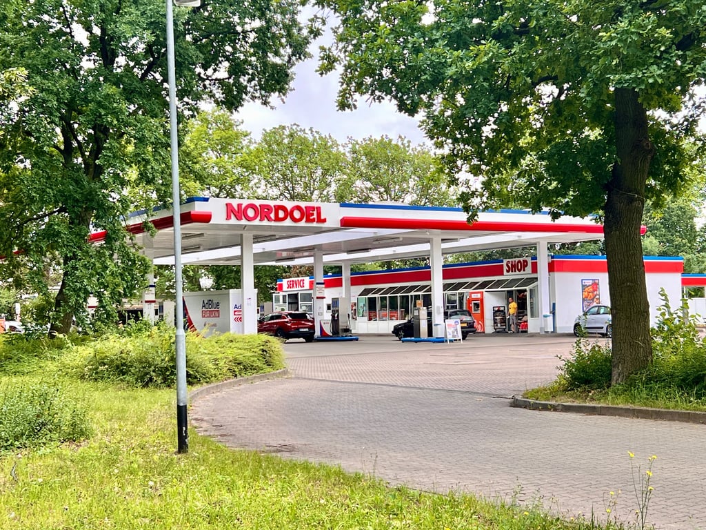 Diese Tankstelle war von dem Überfall betroffen.