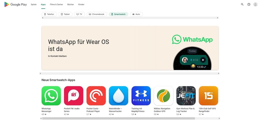 Darauf haben viele Nutzerinnen und Nutzer gewartet: Whatsapp läuft jetzt auch auf Smartwatches mit Wear OS.