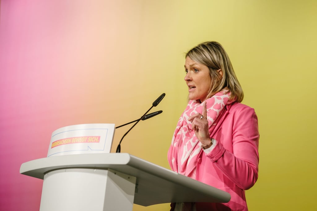 Imke Haake (FDP) spricht beim Landesparteitag der FDP Niedersachsen.