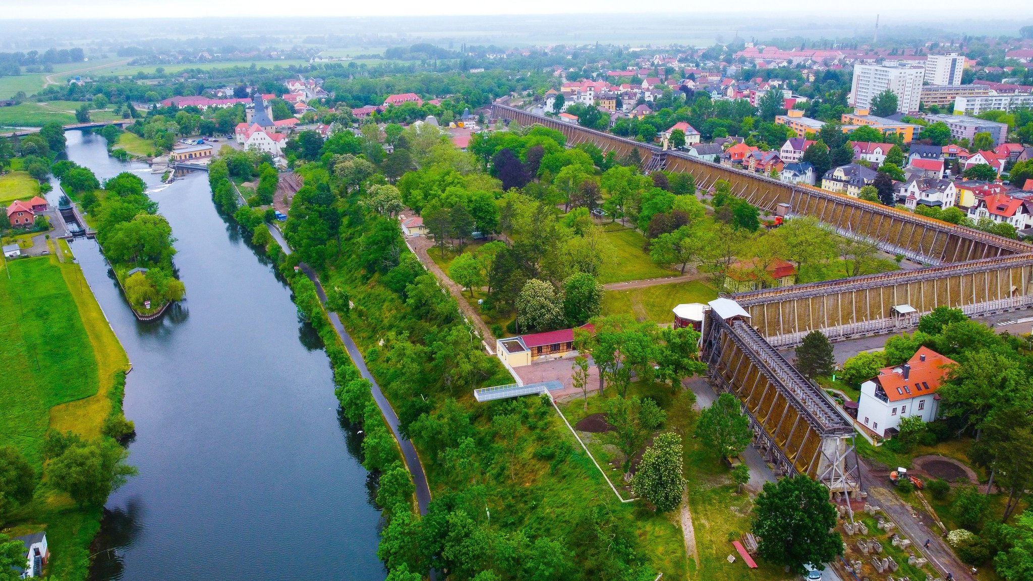 Laga 2024 Gradengerüst LandesgartenschauAusgaben in Bad Dürrenberg