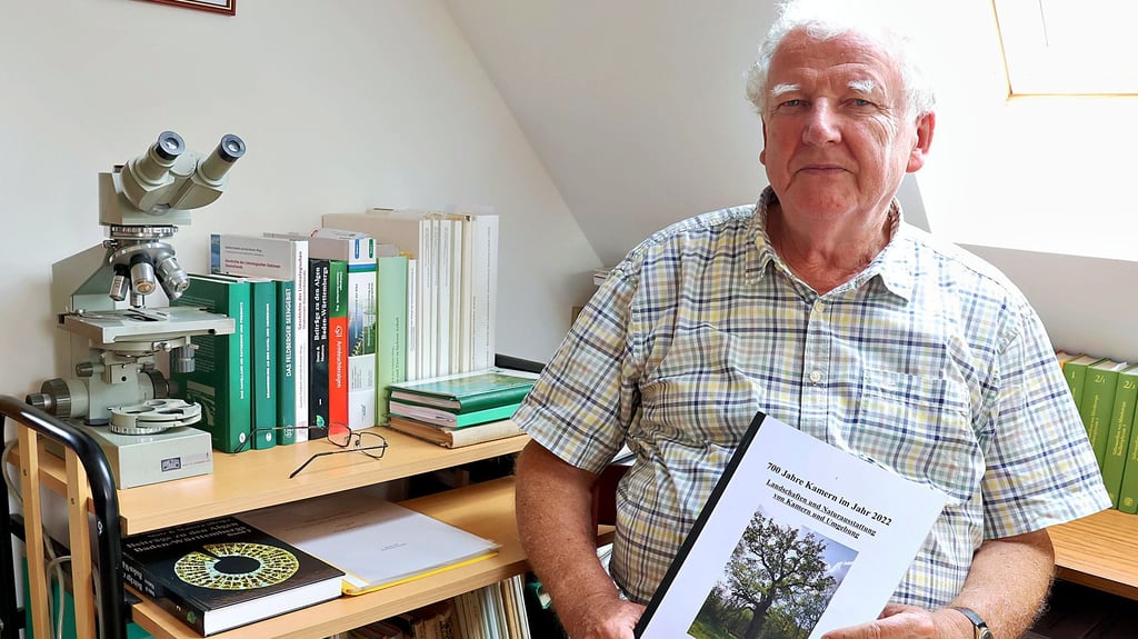 Als Biologe und Ökologe arbeitet Lothar Täuscher an aktuellen Forschungen. Die Dokumention des Wissens um Kamern in Form der Ortschronik war ihm eine Herzensangelegenheit.