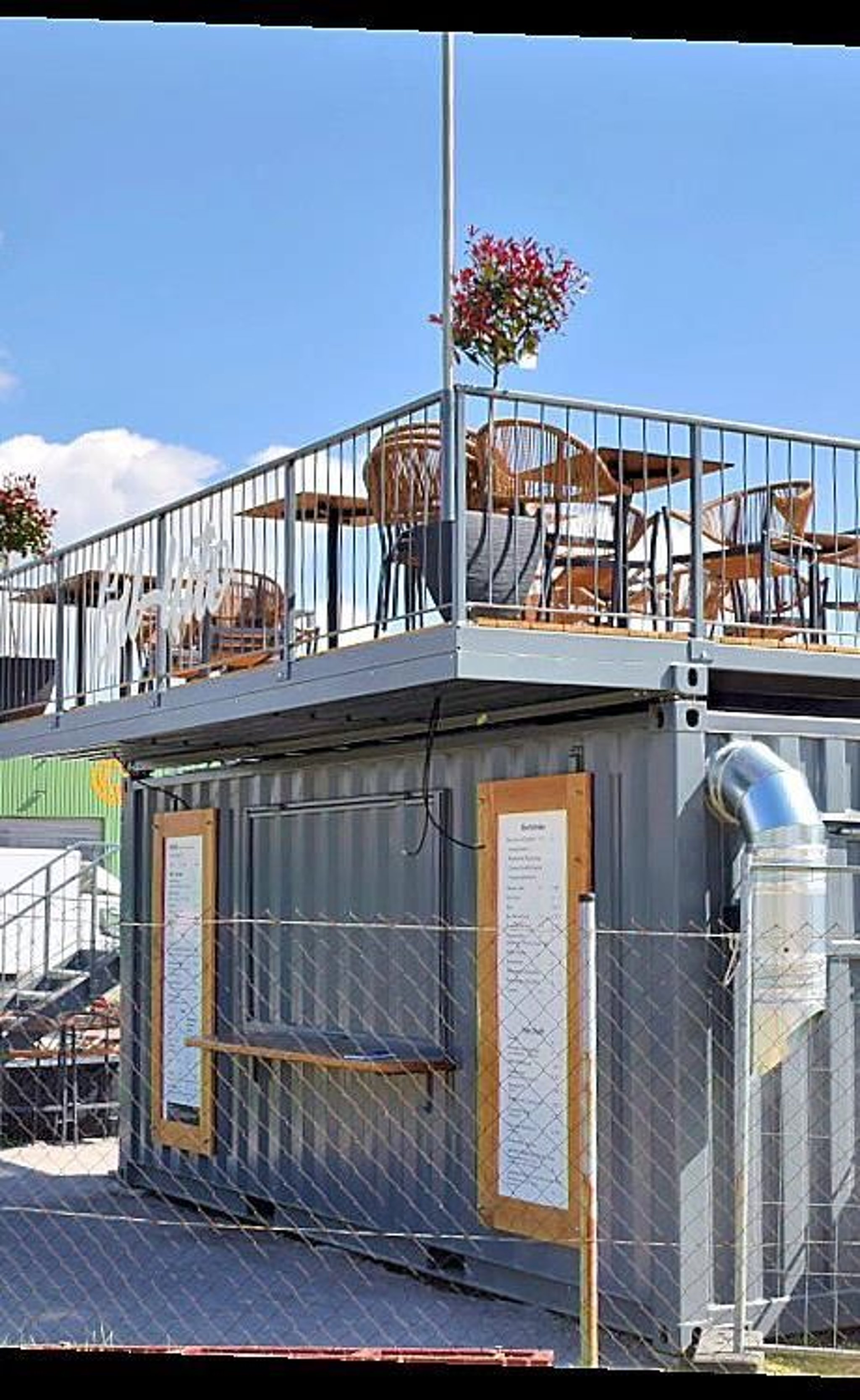 Imbiss Im Überseecontainer Einbruch Ausflugslokal am Ditfurter See