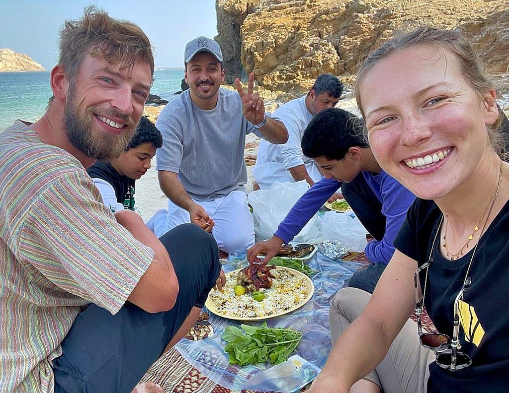 Der Magdeburger und seine Freundin zu Gast im Oman.