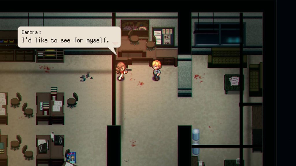Im Spiel trifft Polizist Ben auf die Ärztin Barbra. Fortan kämpfen sich die beiden gemeinsam durch eine Welt voller Untoter.