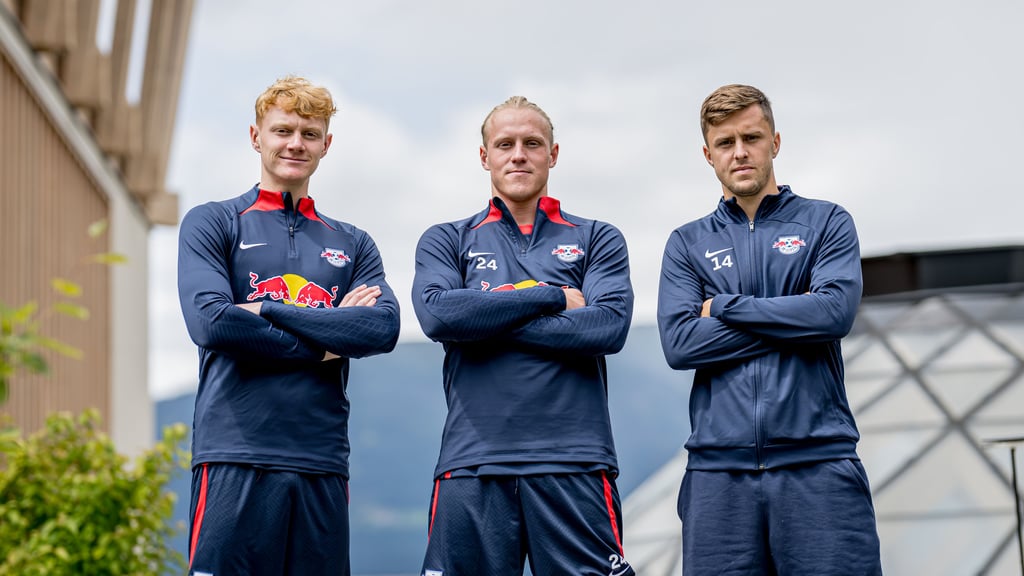 Die Leipziger Ösis Nicolas Seiwald, Xaver Schlager und Christoph Baumgartner (v.l.)