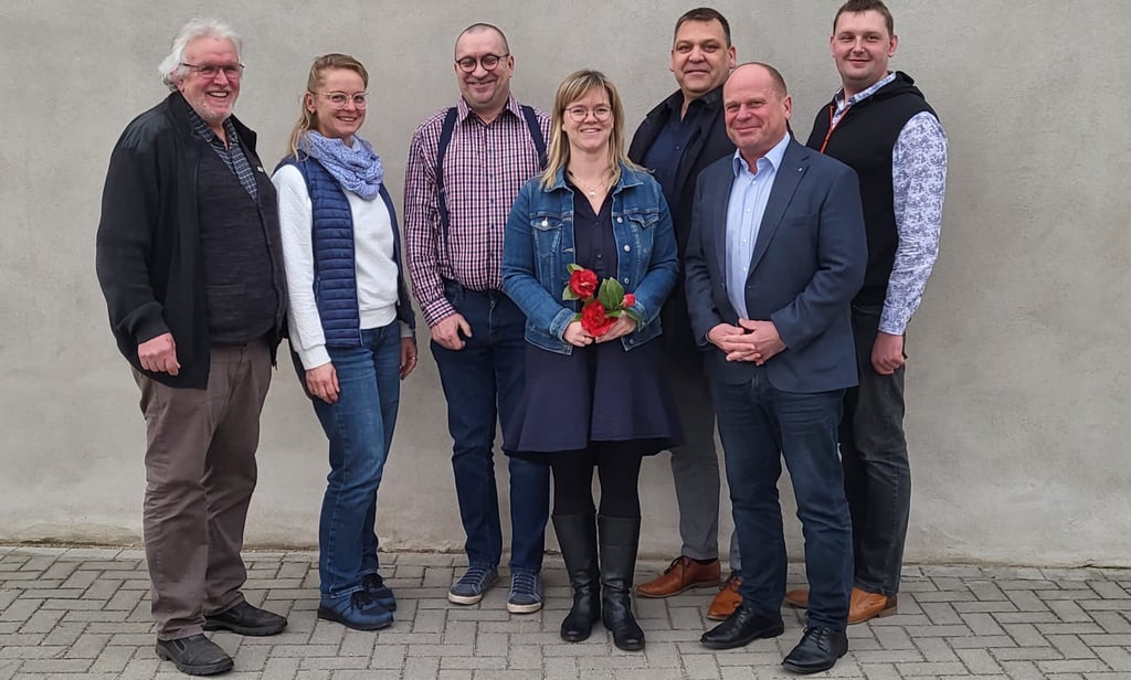 Katrin Seidel (Mitte) wurde im April von der CDU als Kandidatin für das Bürgermeisteramt in der Verbandsgemeinde nominiert. Sie ist die einzige Bewerberin am 24. September.