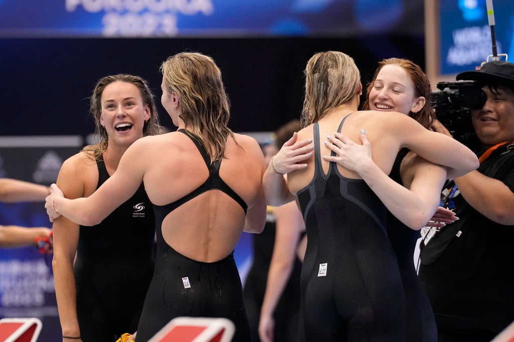 Die australische 4x200 Meter-Freistil-Staffel knackte in Fukuoka den Weltrekord.