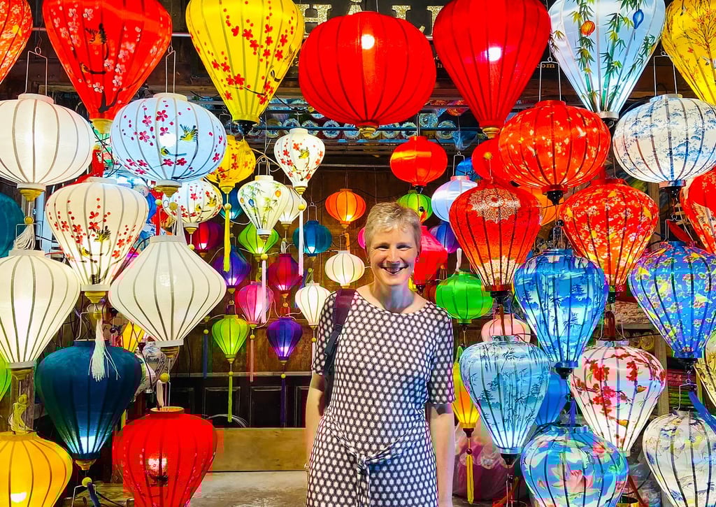 Sandra Pech, Chefgärtnerin in Wernigerodes Bürgerpark, in der vietnamesisches Partnerstadt in Hoi An.