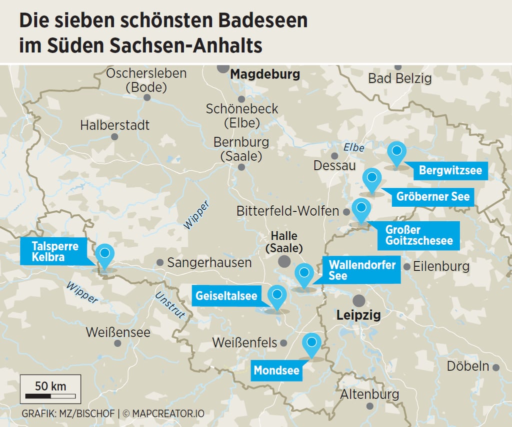 Die sieben schönsten Badeseen im Süden Sachsen-Anhalts