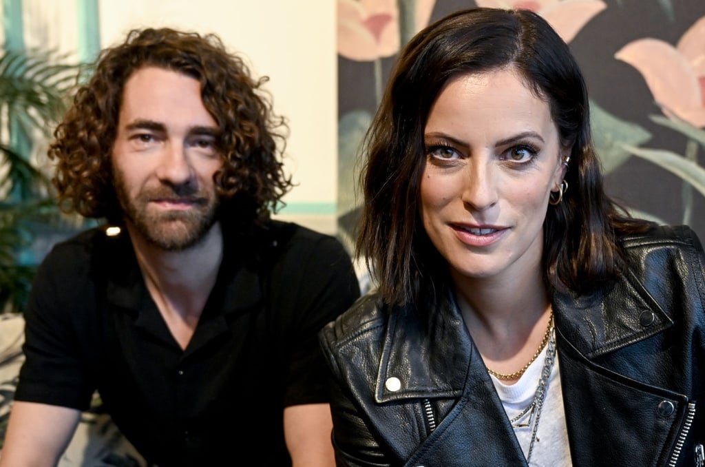 Stefanie Kloß, Sängerin, und Andreas Nowak, Schlagzeuger, der Band Silbermond am Rande eines dpa-Interviews.