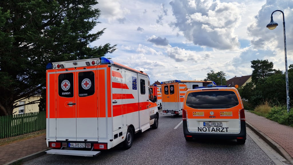 Drei Rettungswagen und ein Notarzt kamen an die Unfallstelle.
