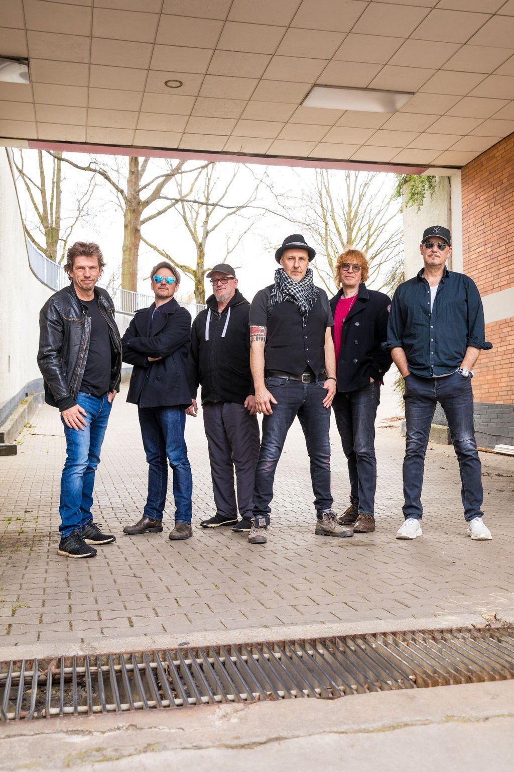 Fury in the Slaughterhouse mit Rainer Schumann (l-r), Christian Decker, Gero Drnek, Thorsten Wingenfelder, Christof Stein-Schneider und Kai Wingenfelder.