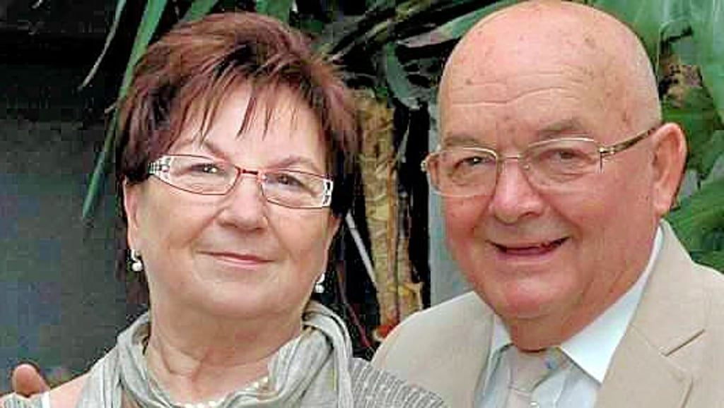 Peter Buchwald und seine Frau Ingrid bei ihrer Goldenen Hochzeit im April 2015.