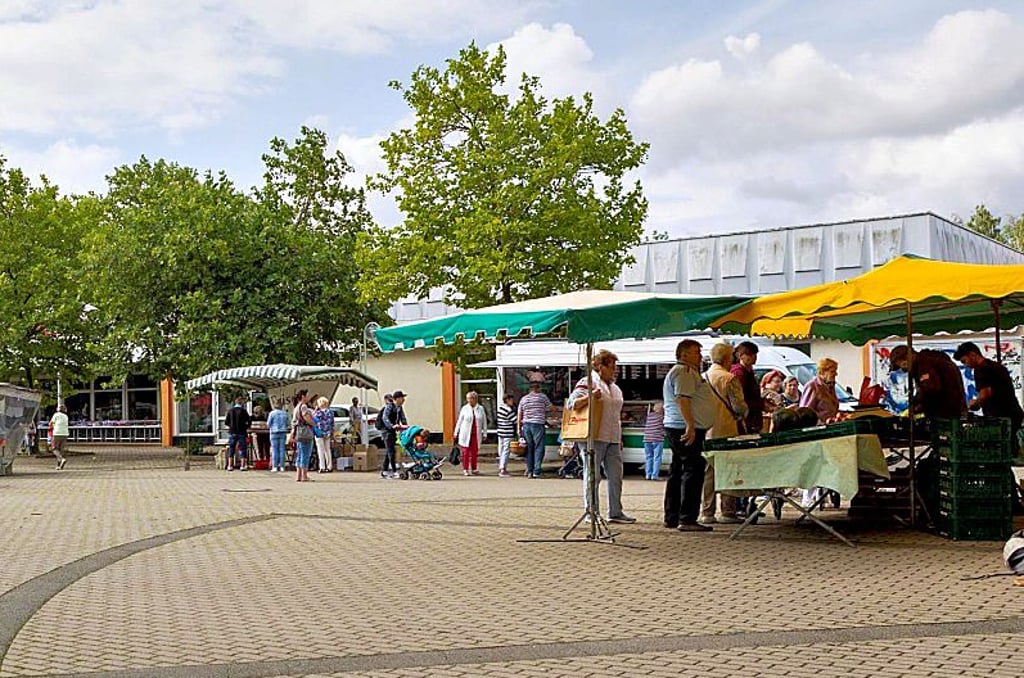 Anlieger sind besorgt über den Markt in Zeitz-Ost. Selbst hier kommen weniger Händler.