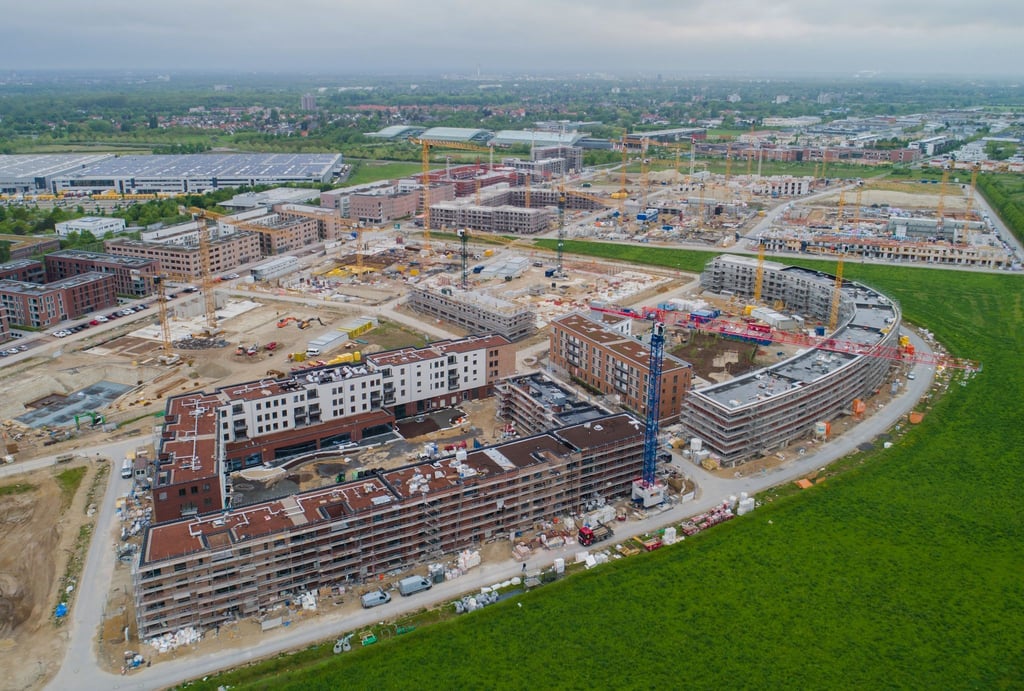 Mehrfamilienhäuser entstehen in Kronsrode bei Hannover: Immobilien werden noch einmal teurer.