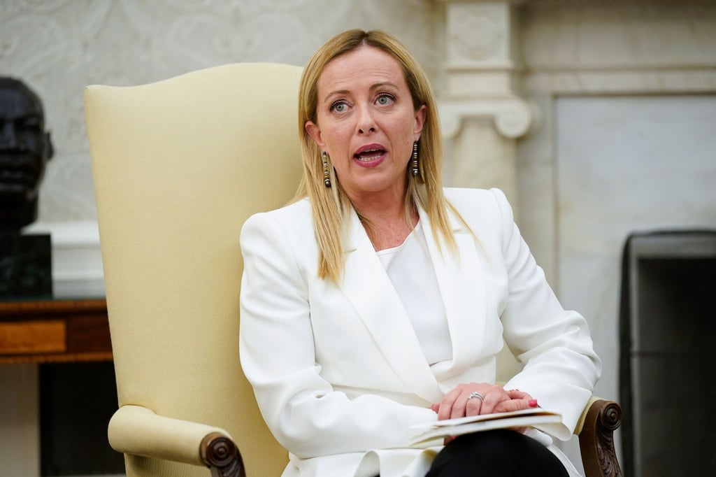 Streicht knapp 170.000 Haushalten in Italien die Sozialhilfe ersatzlos: Ministerpräsidentin Giorgia Meloni.