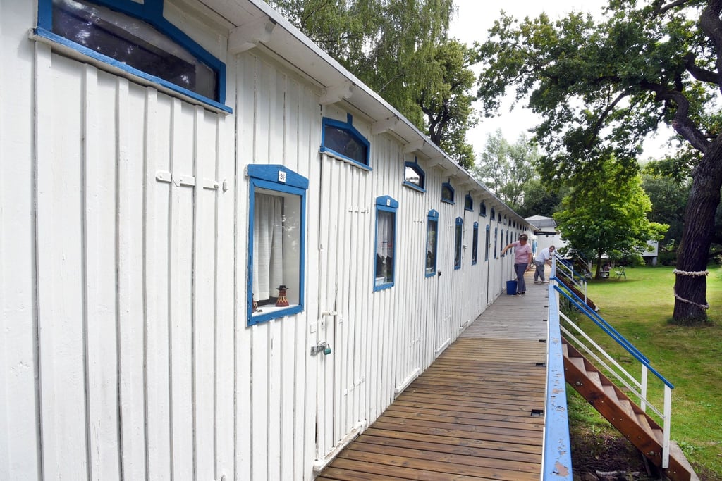 Das Flussbad Rehsumpf, eines der ältesten noch erhaltenen Flussbäder in Deutschland.