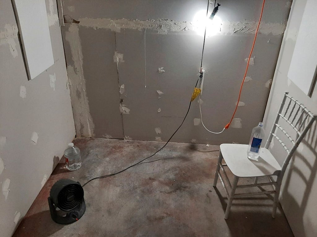 Dieses undatierte am 02.08.2023 vom Federal Bureau of Investigation's Portland Field Office zur Verfügung gestellte Foto zeigt das Innere einer behelfsmäßigen Zelle.