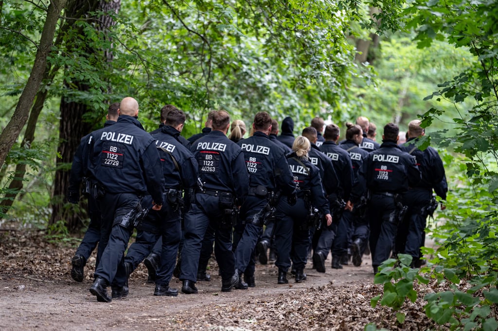 Mit einem Großaufgebot suchte die Polizei in Kleinmachnow im Juli nach einer angeblichen Löwin. Das Raubtier stellte sich am Ende als Wildschwein heraus.