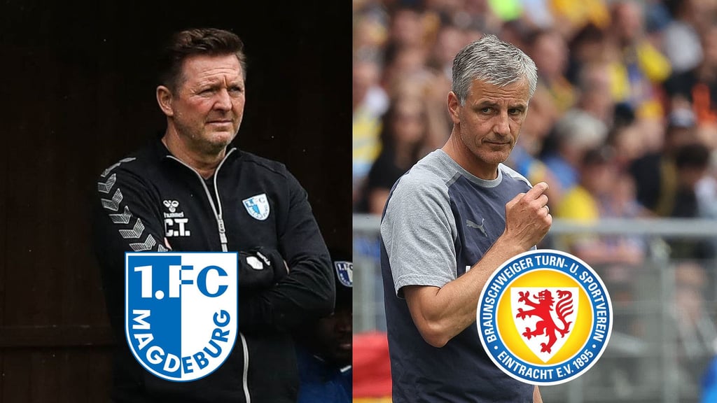 Christian Titz vom 1. FC Magdeburg und Jens Härtel von Eintracht Braunschweig: Das verbindet die beiden Trainer.