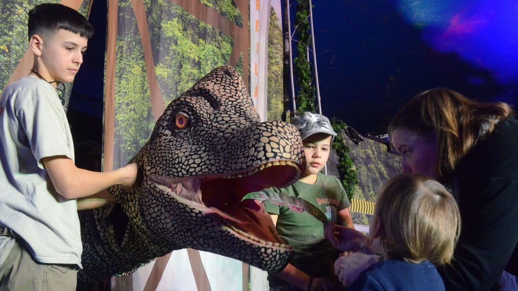 In Möckern gibt es eine Dinosaurier-Show.