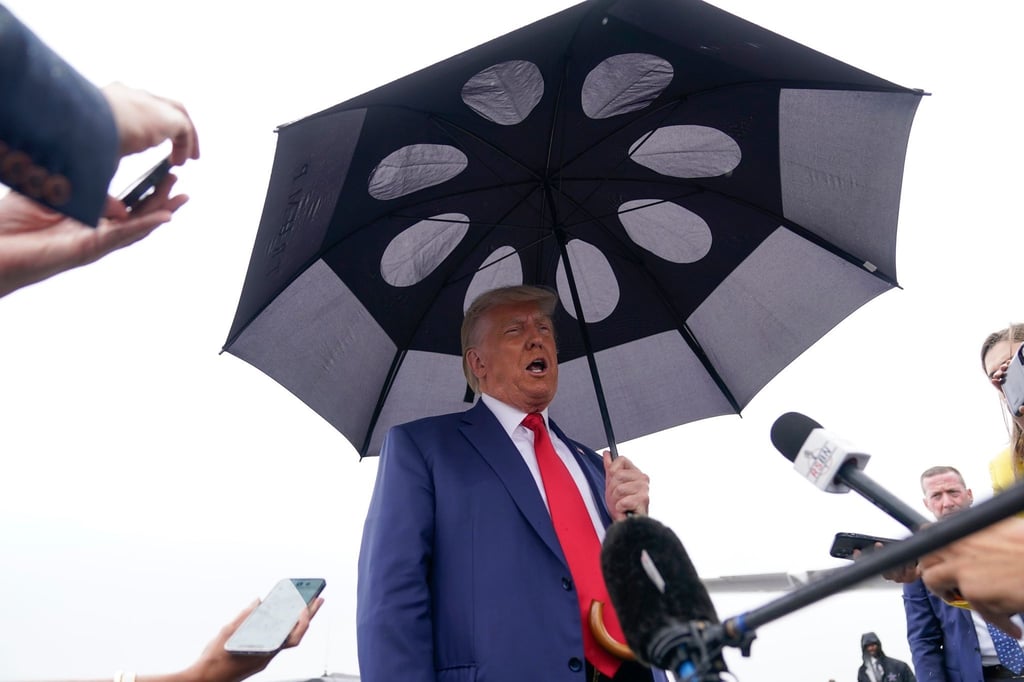 Ex-US-Präsident Donald Trump droht im Fall einer Verurteilung eine jahrzehntelange Haftstrafe.