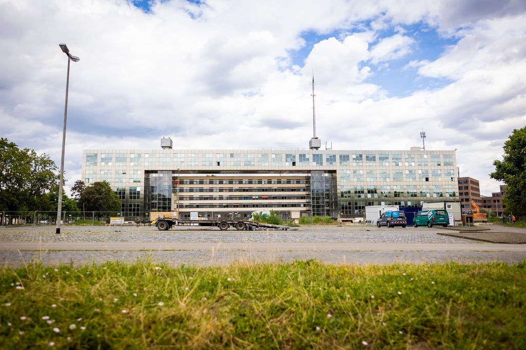 Blick auf die Fläche, auf der der Neubau für das Kriminaltechnische Institut (KTI) entstehen soll.