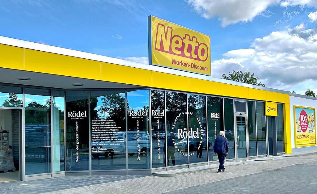 Der umgebaute Netto-Markt am Klinikum in Bernburg eröffnet am 8. August.