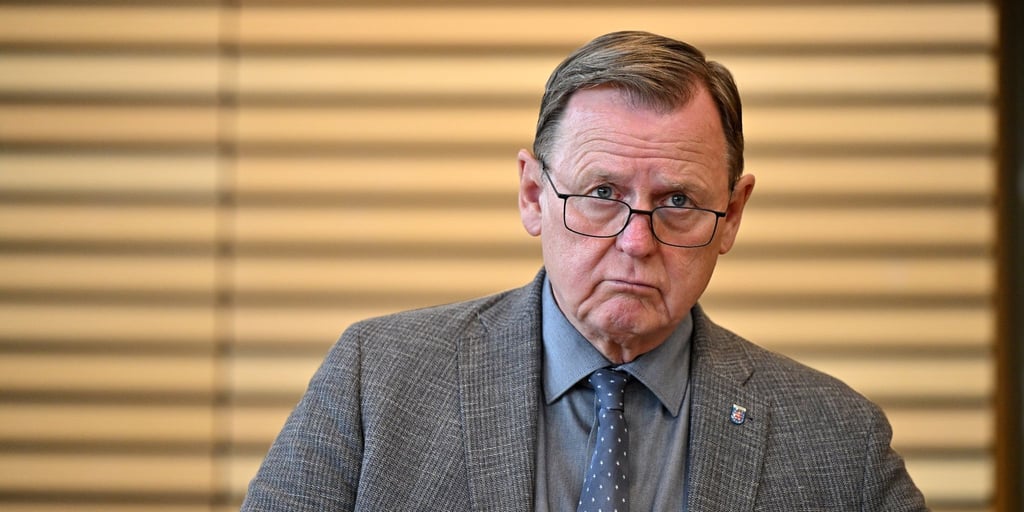 Thüringens Ministerpräsident Bodo Ramelow (Die Linke)im Thüringer Landtag.