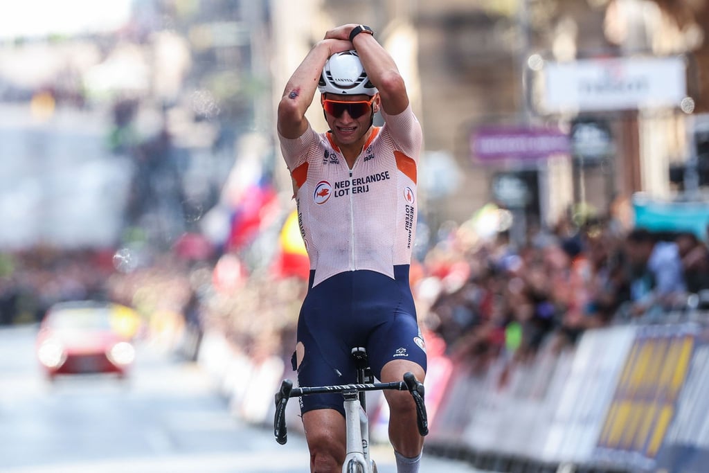 Triumphierte im Regen von Glasgow: Mathieu van der Poel.