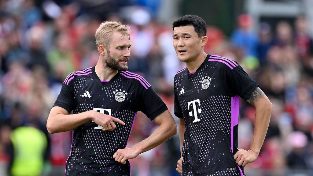 Zwei neue beim FC Bayern: Konrad Laimer (l.) und Min-Jae Kim.