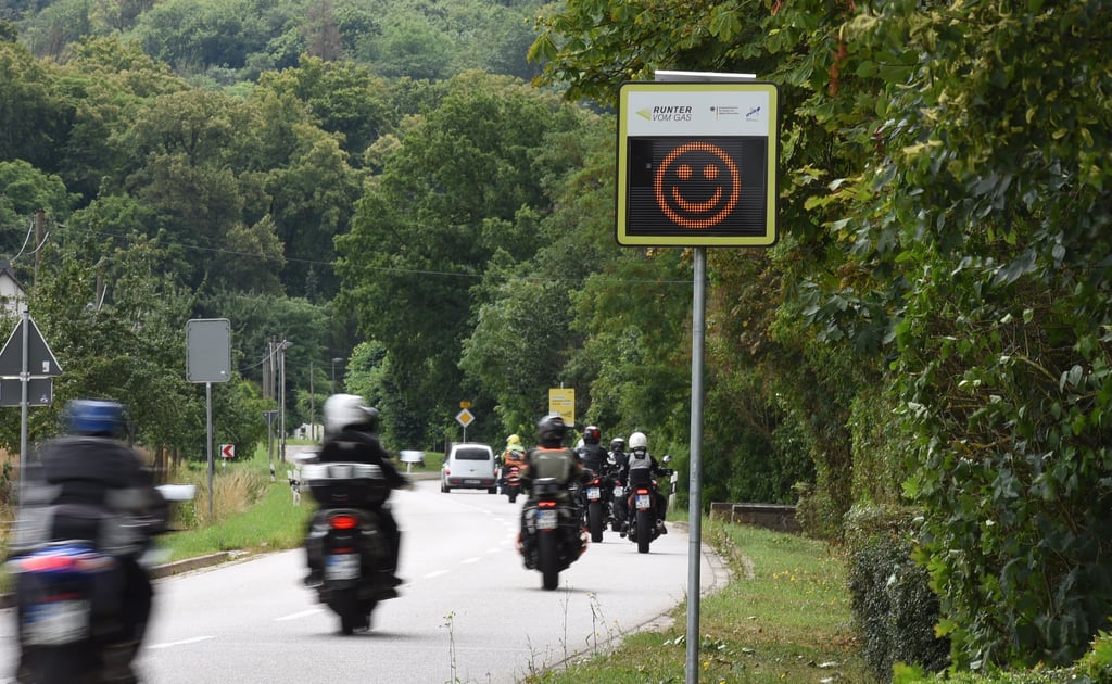 Symbolfoto - Motorradfahrer in Kelbra.