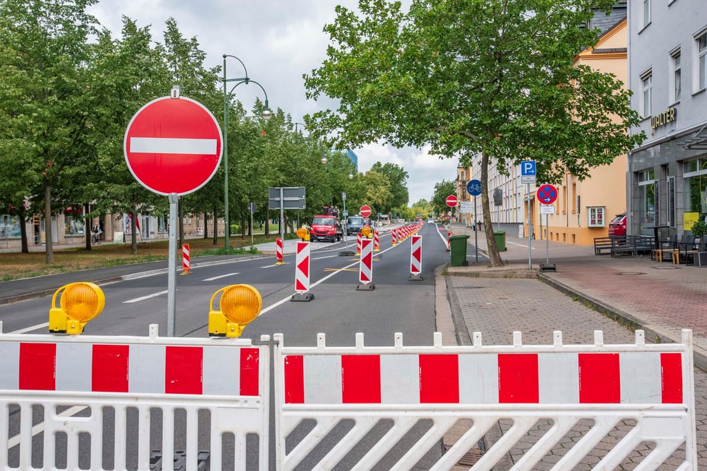 Die Antoinettenstrasse ist schon wieder teilweise gesperrt.
