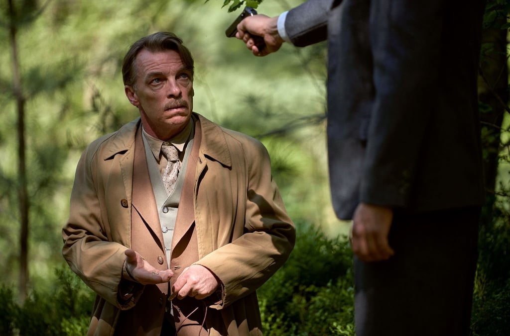 Andre Eisermann als Alois Brunner in der ARD-Mini-Historienserie „Bonn – Alte Freunde, neue Feinde“. Eisermann spielt den SS-Hauptsturmführer Alois Brunner, der wirklich gelebt hat.