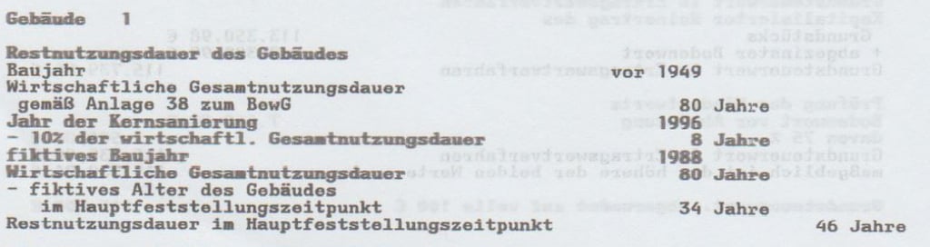 Auszug aus dem Grundsteuerbescheid eines 87-Quadratmeter-Hauses in Sangerhausen.