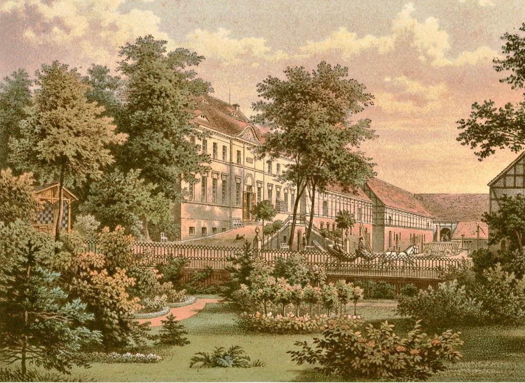 Das Schloss Grieben um 1860