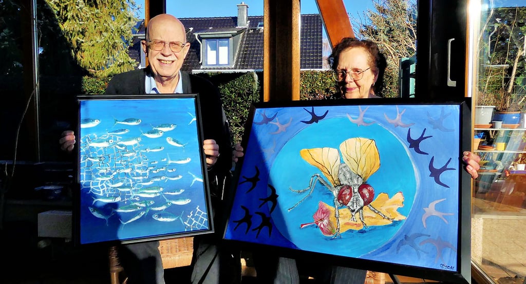 Wulf und Claudia Diepenbrock zeigen ihre Werke „Der Fischzug“ und „Fressen und gefressen werden“.