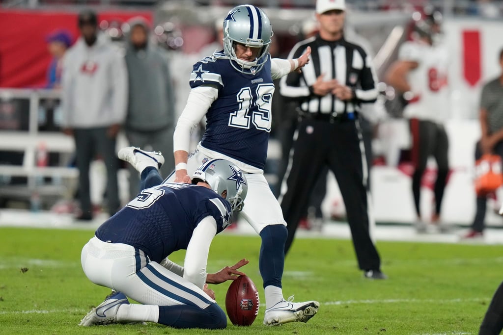 Cowboys-Kicker Brett Maher hatte nicht seinen besten Tag.