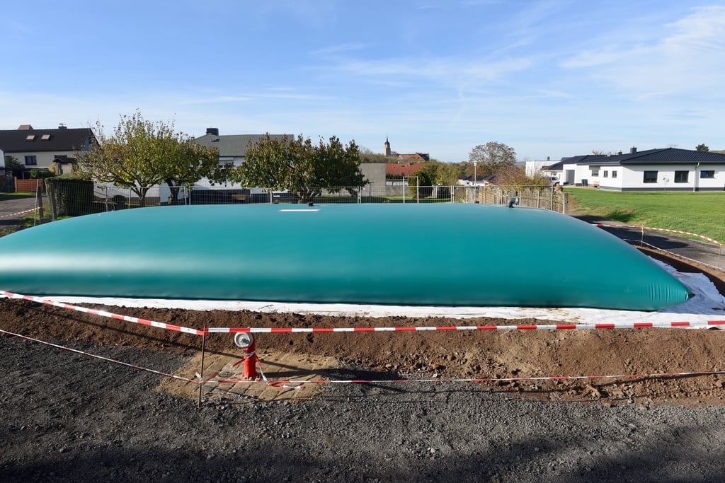Das neue Löschwasserkissen in Seeburg.